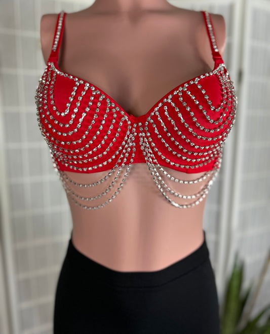 Selena Rhinestone Bra