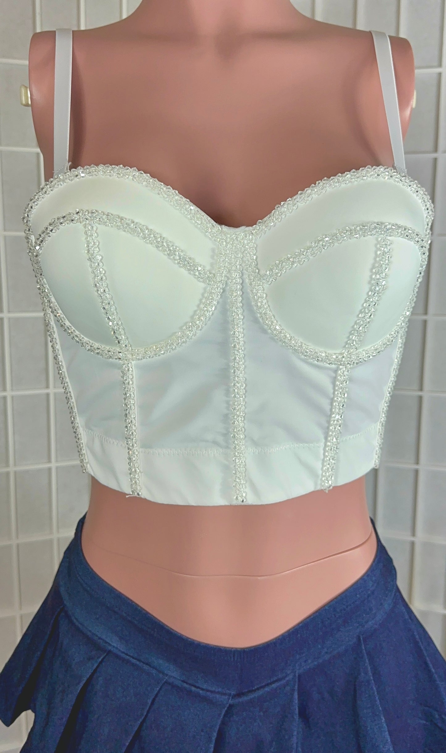 Whitney White Bustier