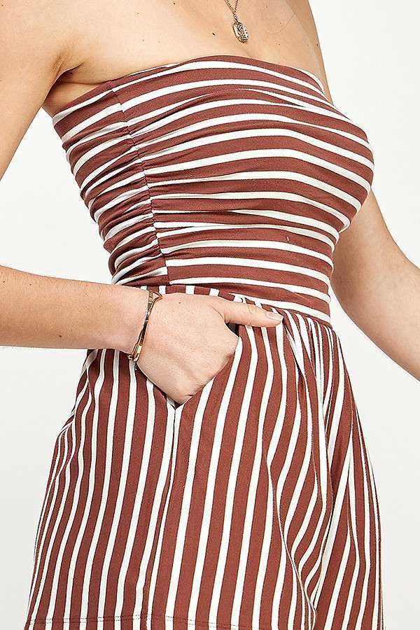 Vibe on Stripped Romper