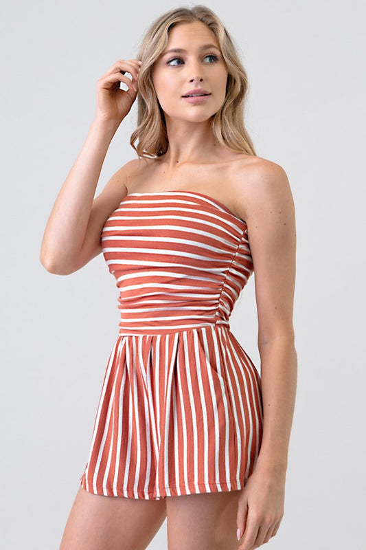 Vibe on Stripped Romper